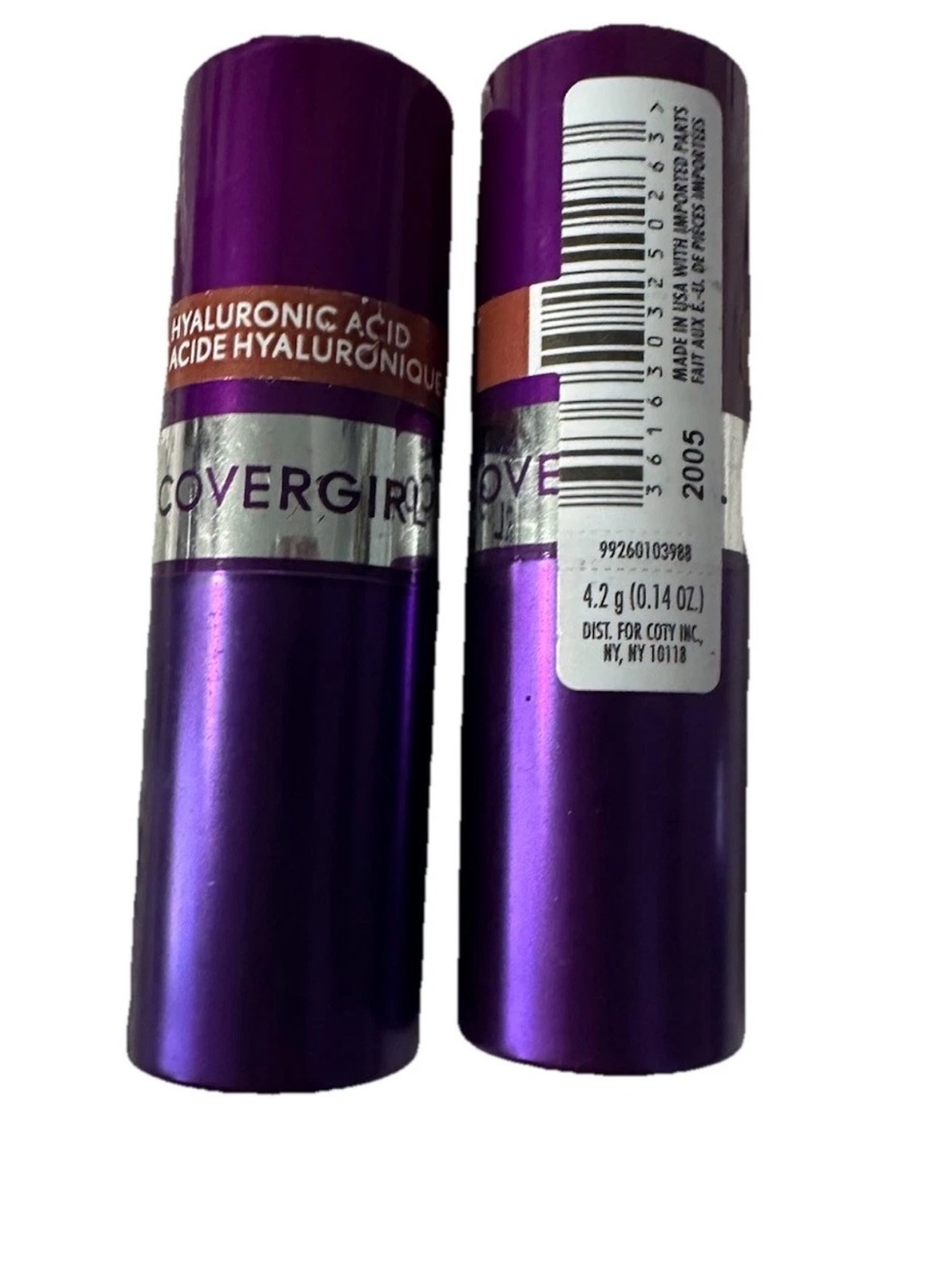 CoverGirl Hyaluronic Acid Lipstick  2 Packs #130 Darling Mocha